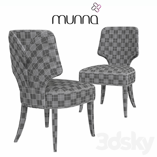 Munna Melody Chair 3DS Max Model - thumbnail 2