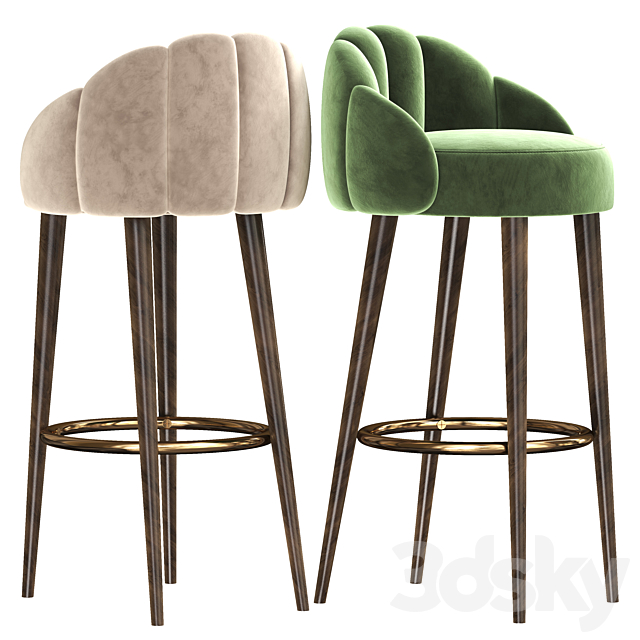 Munna OLYMPIA BAR STOOL 3DS Max Model - thumbnail 3