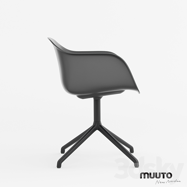 Muuto – FIBER – SWIVEL BASE _ Iskos Berlin 3DS Max Model - thumbnail 3