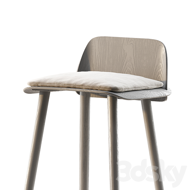 MUUTO NERD BARSTOOL 3DS Max Model - thumbnail 2