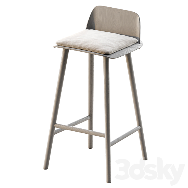 MUUTO NERD BARSTOOL 3DS Max Model - thumbnail 3