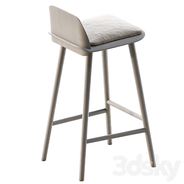 MUUTO NERD BARSTOOL 3DS Max Model - thumbnail 4