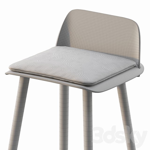 MUUTO NERD BARSTOOL 3DS Max Model - thumbnail 5