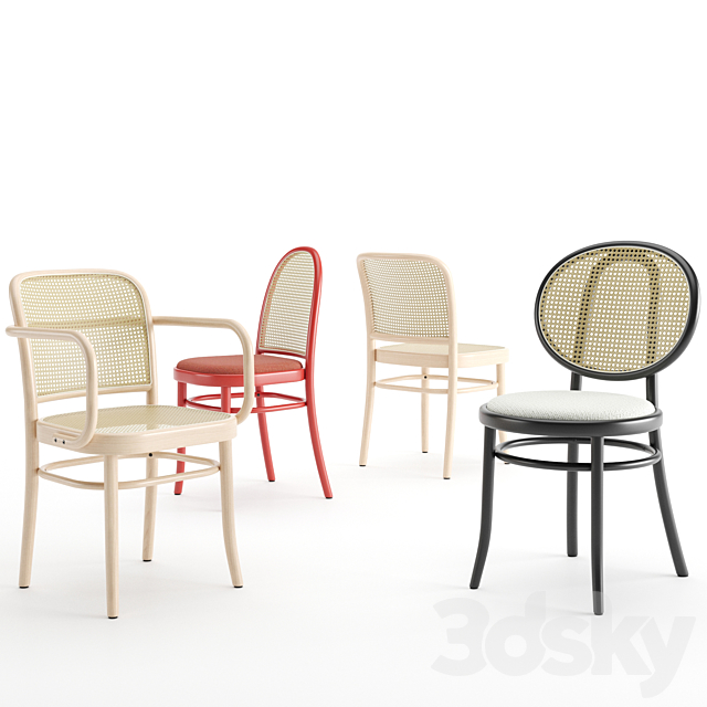 N 811 N 0 and Morris chairs by thonetvienna 3ds Max - thumbnail 2