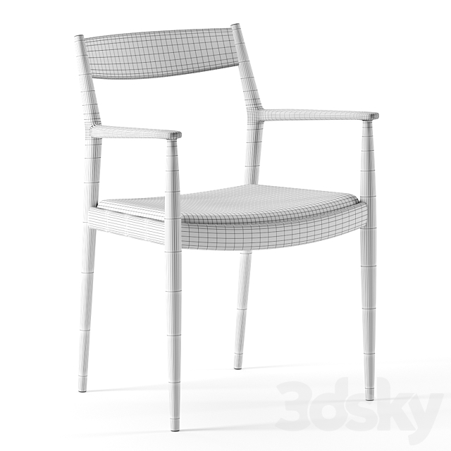 N – DC01 chair by Karimoku Case Study 3DS Max Model - thumbnail 3