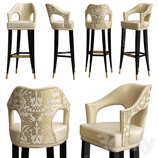 N20 bar chair bu Brabbu 3DSMax File - thumbnail 1