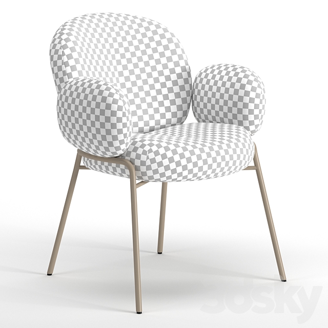 Nana chair Freifrau 3DS Max Model - thumbnail 6