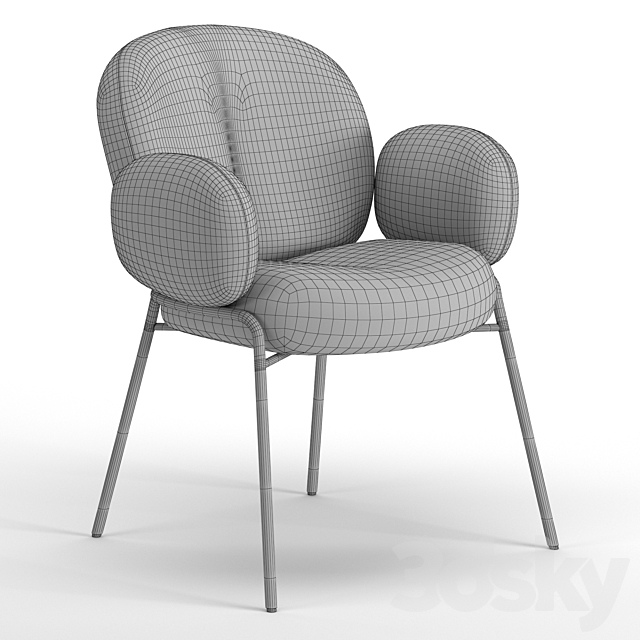 Nana chair Freifrau 3DS Max Model - thumbnail 7