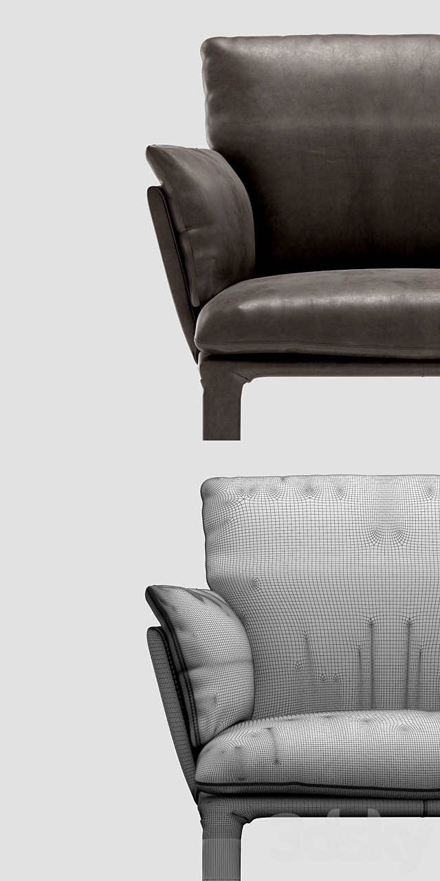 Natuzzi AMBRA 3ds Max - thumbnail 2