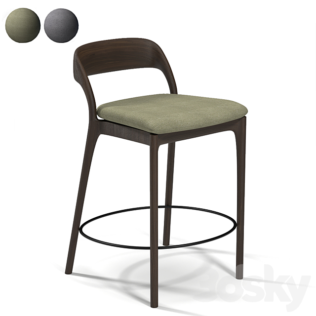 neva bar stool 3DSMax File - thumbnail 1