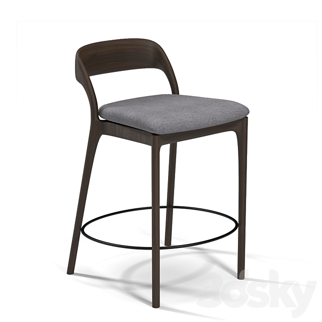 neva bar stool 3DSMax File - thumbnail 4