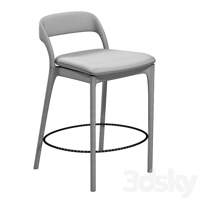 neva bar stool 3DSMax File - thumbnail 5