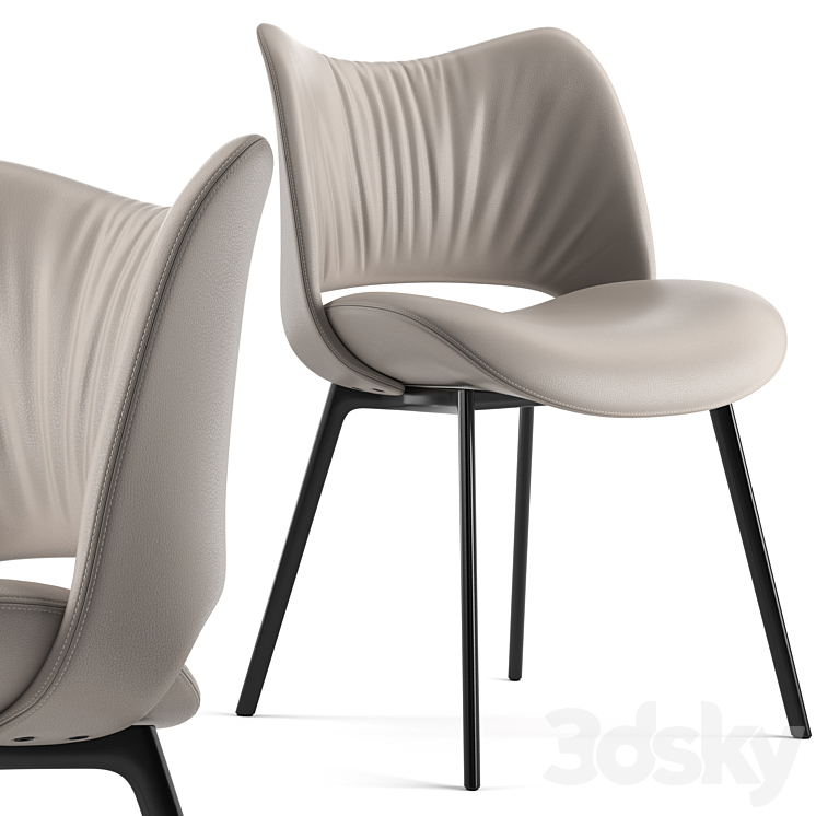 Nice Chair By Poltrona Frau 3DS Max Model - thumbnail 1