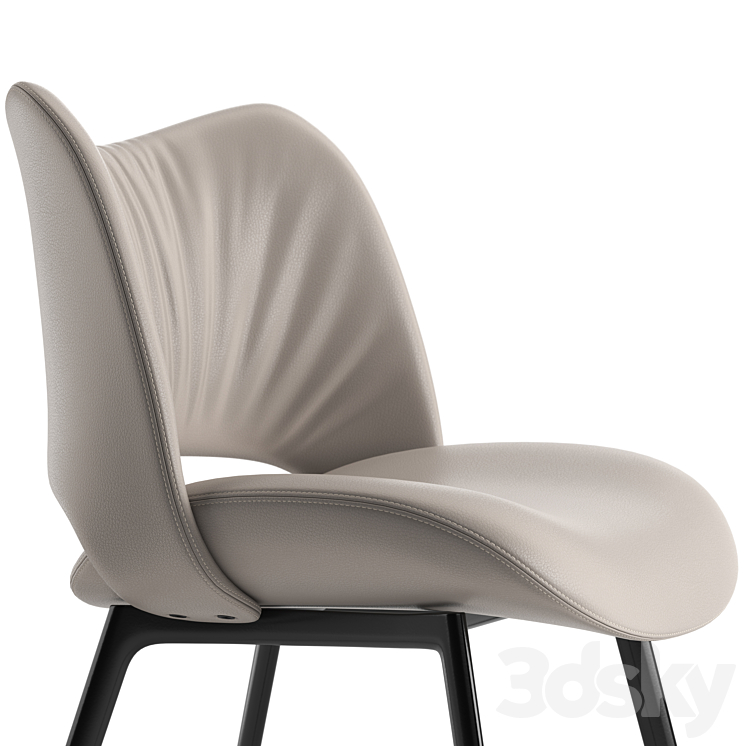 Nice Chair By Poltrona Frau 3DS Max Model - thumbnail 2