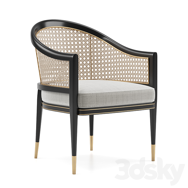 Nicholas Haslam Grasse Chair 3DS Max Model - thumbnail 2