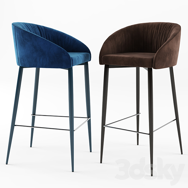 Nicolas Elbe bar stool 3DS Max Model - thumbnail 2