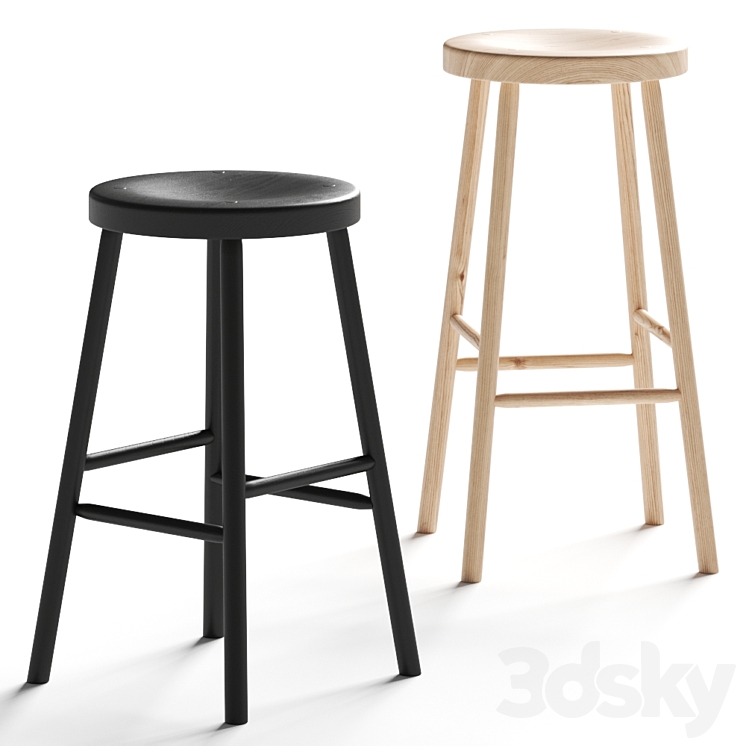 Nikari Storia Bar Stool 3DS Max Model - thumbnail 1