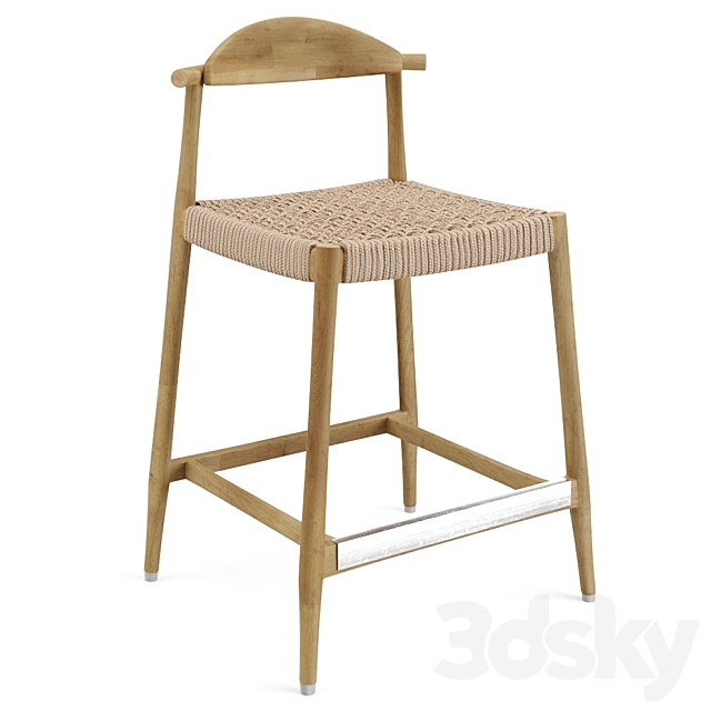 Nina Bar Stool seat62 3DS Max Model - thumbnail 2