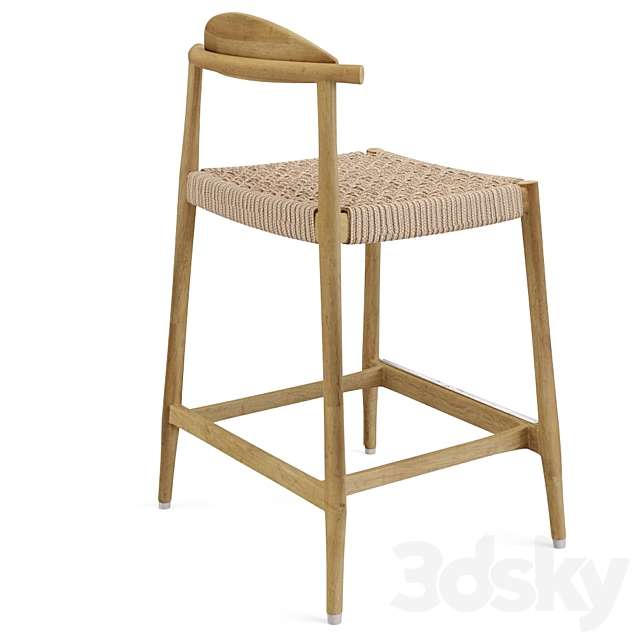 Nina Bar Stool seat62 3DS Max Model - thumbnail 4