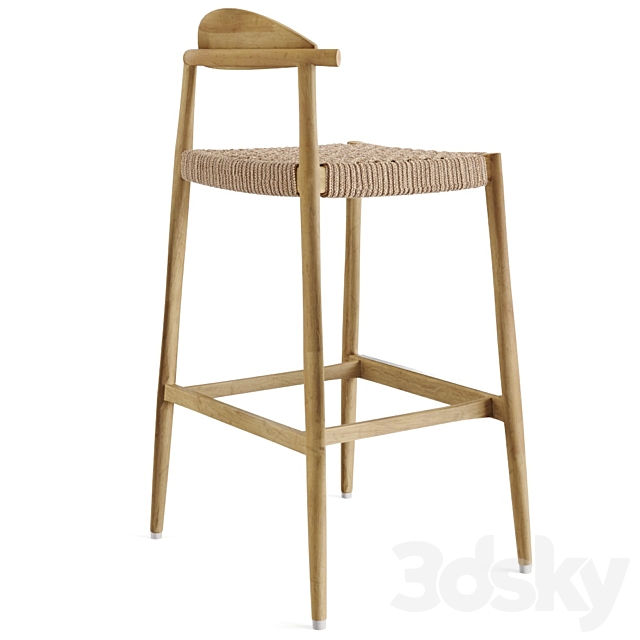 Nina Bar Stool seat76 3DS Max Model - thumbnail 3