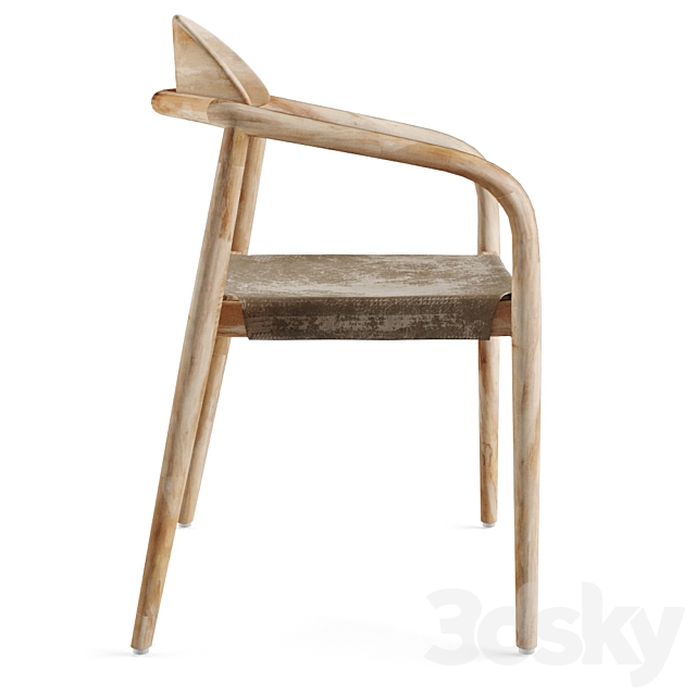 Nina Chair Scandinavian style 3DS Max Model - thumbnail 2