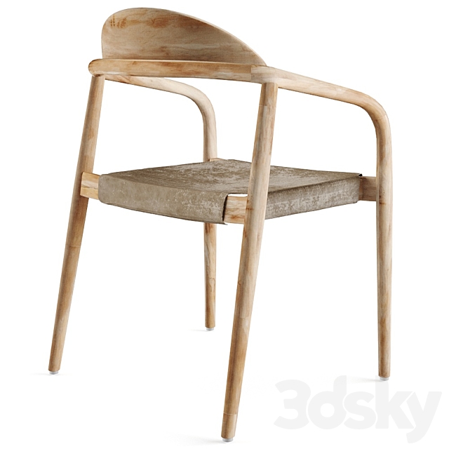 Nina Chair Scandinavian style 3DS Max Model - thumbnail 3