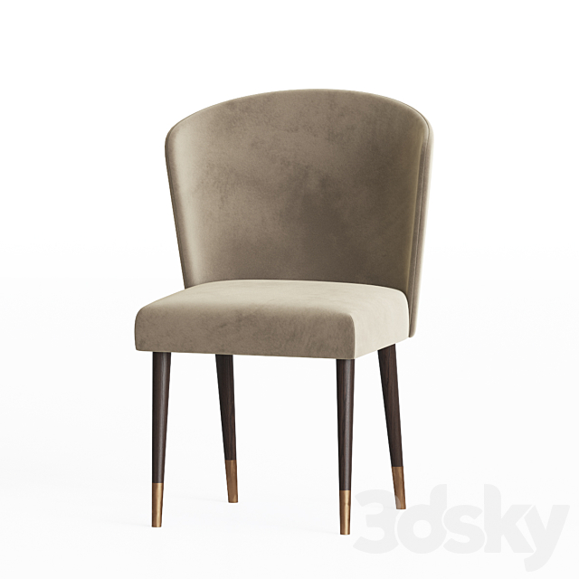 Ninfea Dining Chair Capital collection 3ds Max - thumbnail 3