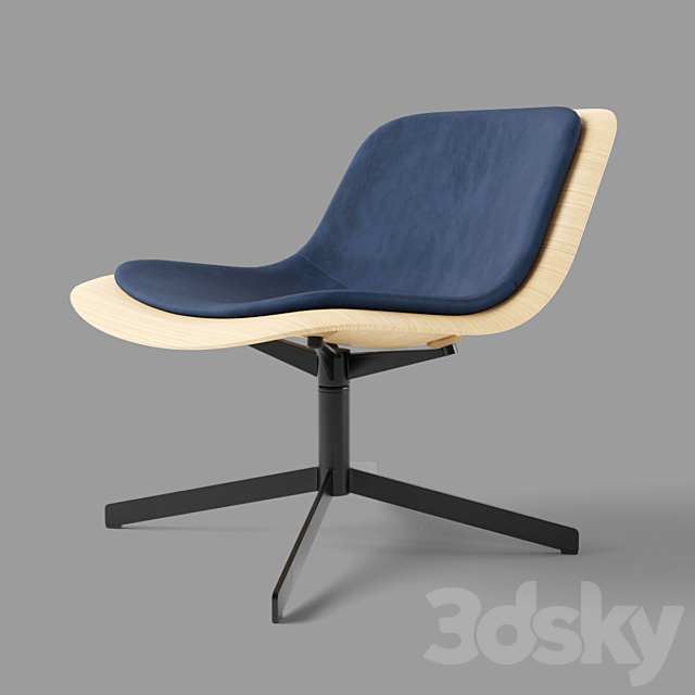 Nonesuch Swivel Lounge Chair 3DSMax File - thumbnail 1