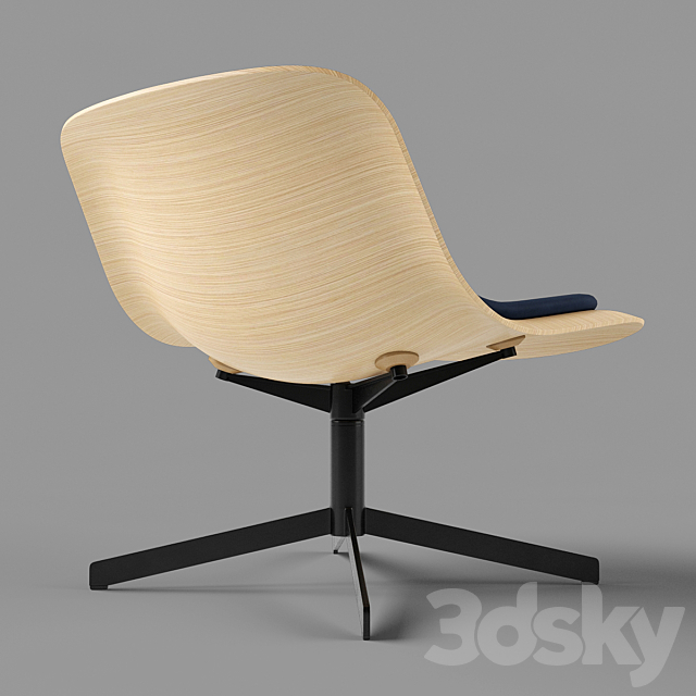 Nonesuch Swivel Lounge Chair 3DSMax File - thumbnail 2