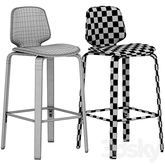 Normann Copenhagen My Chair Barstool 3DSMax File - thumbnail 3