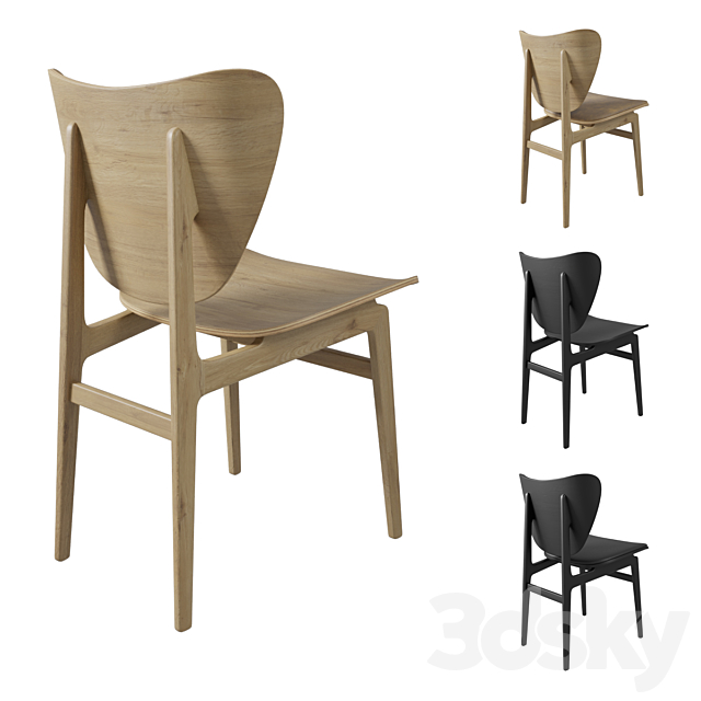 Norr11 Elephant Dining Chair 3DS Max Model - thumbnail 2