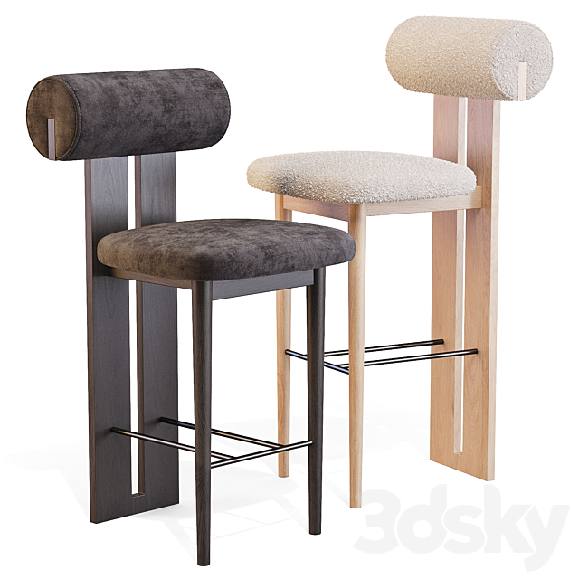 Norr11: Hippo – Bar and Counter Stool 3ds Max - thumbnail 3