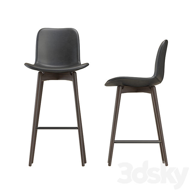 NORR11 Langue Bar Chair-leather 3DSMax File - thumbnail 1