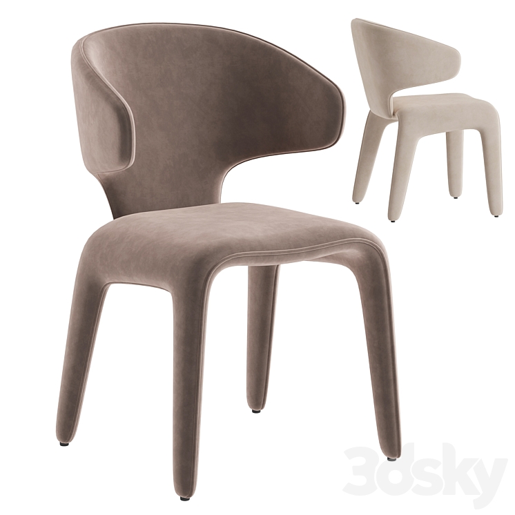 Nuevo Bandi chair 3DS Max Model - thumbnail 2