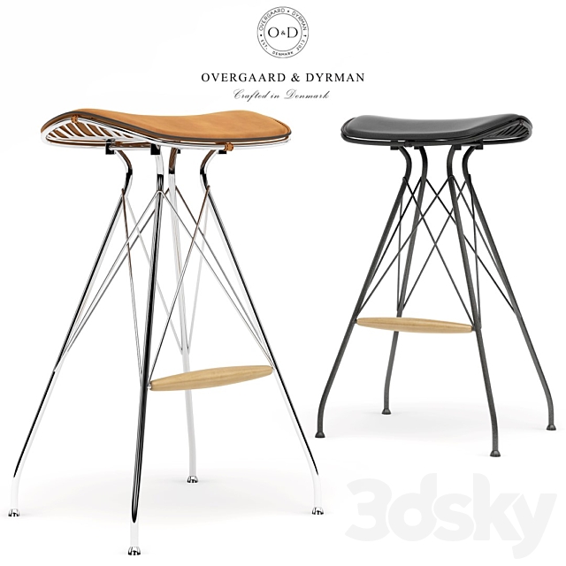 O&D Wire Bar Stool 3DSMax File - thumbnail 1