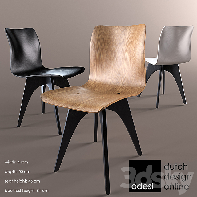 ODESI WAVE chair 3ds Max - thumbnail 1