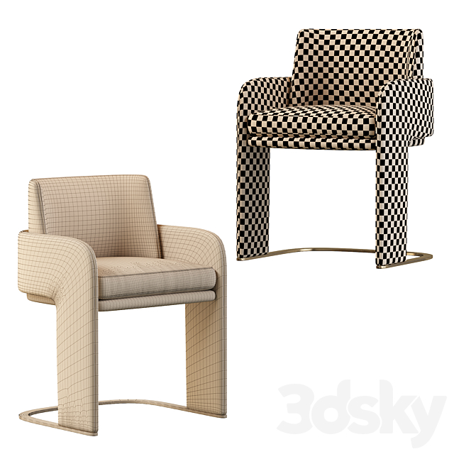 ODISSEIA Chair By DOOQ 3DS Max Model - thumbnail 4