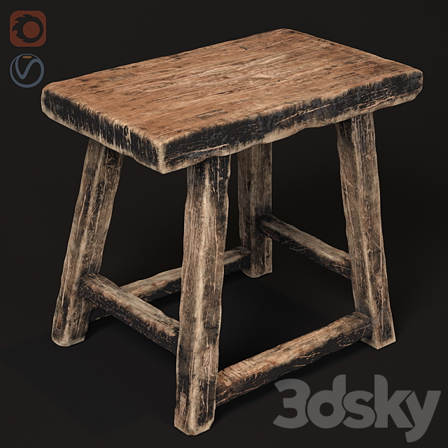 Old wooden 3DSMax File - thumbnail 1