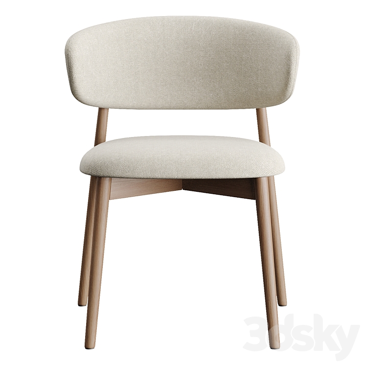 Oleandro Chair by Calligaris 3DS Max Model - thumbnail 2