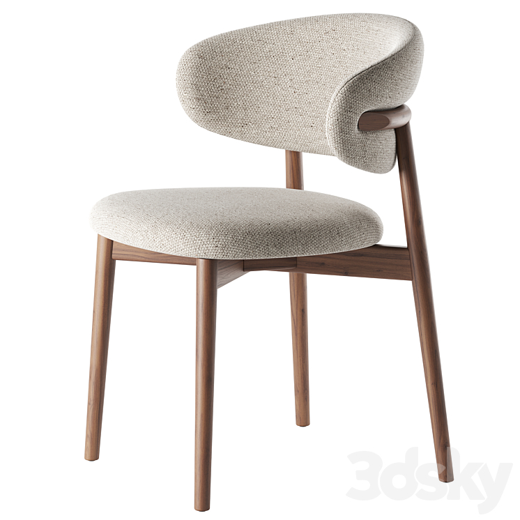 Oleandro Chair By Calligaris 3DS Max Model - thumbnail 1