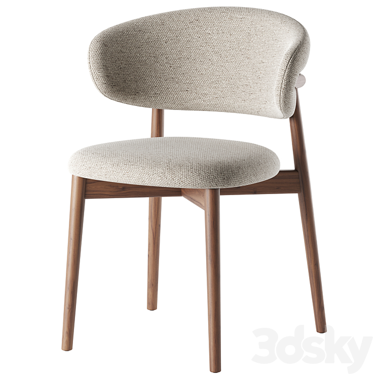 Oleandro Chair By Calligaris 3DS Max Model - thumbnail 2