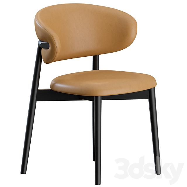 Oleandro Chair Wood by Calligaris 3DS Max Model - thumbnail 2