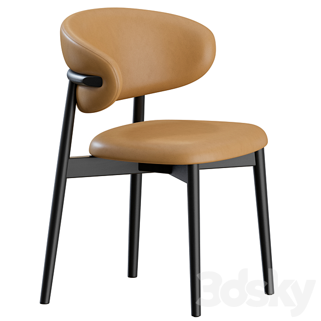 Oleandro Chair Wood by Calligaris 3DS Max Model - thumbnail 5