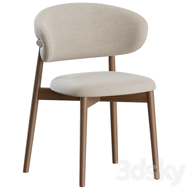 Oleandro Chair Wood by Calligaris 3DS Max Model - thumbnail 6