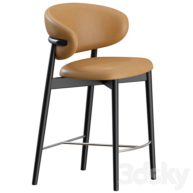 Oleandro Stool Wood by Calligaris 3DSMax File - thumbnail 5