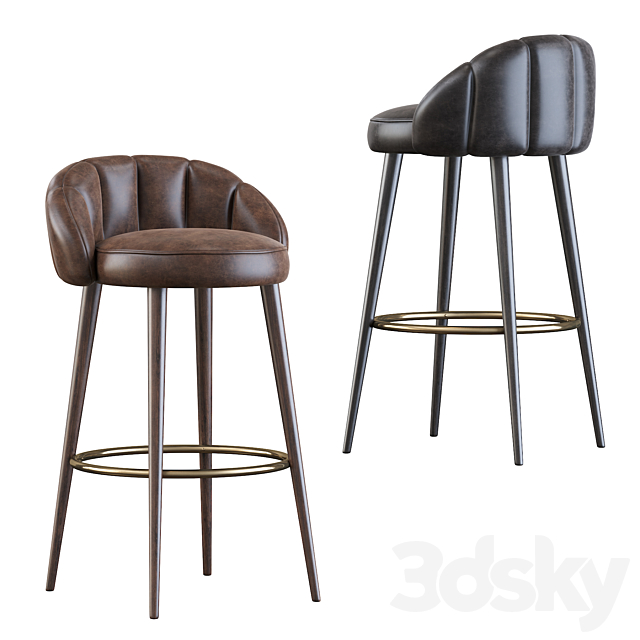 Olympia Bar Stool 3DSMax File - thumbnail 2