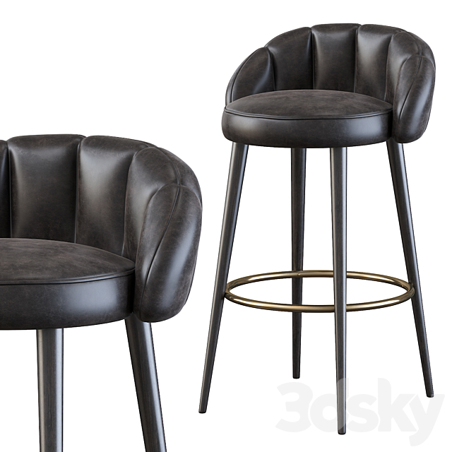 Olympia Bar Stool 3DSMax File - thumbnail 4