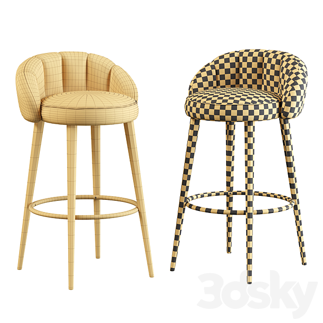 Olympia Bar Stool 3DSMax File - thumbnail 5