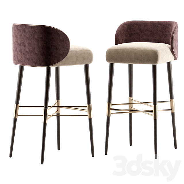 Olympia Bar Stool 3DSMax File - thumbnail 2