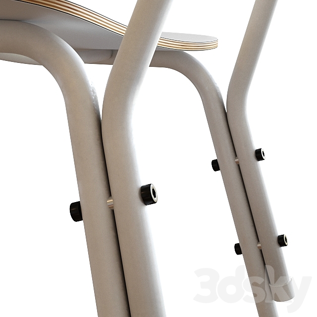 OPPA GINASIO CHAIR 3DS Max Model - thumbnail 2